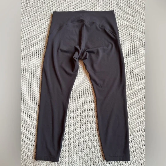 Lululemon Instill High Rise Tight Leggings 25” Black Granite Gray Tag Size 12 - Picture 3 of 6